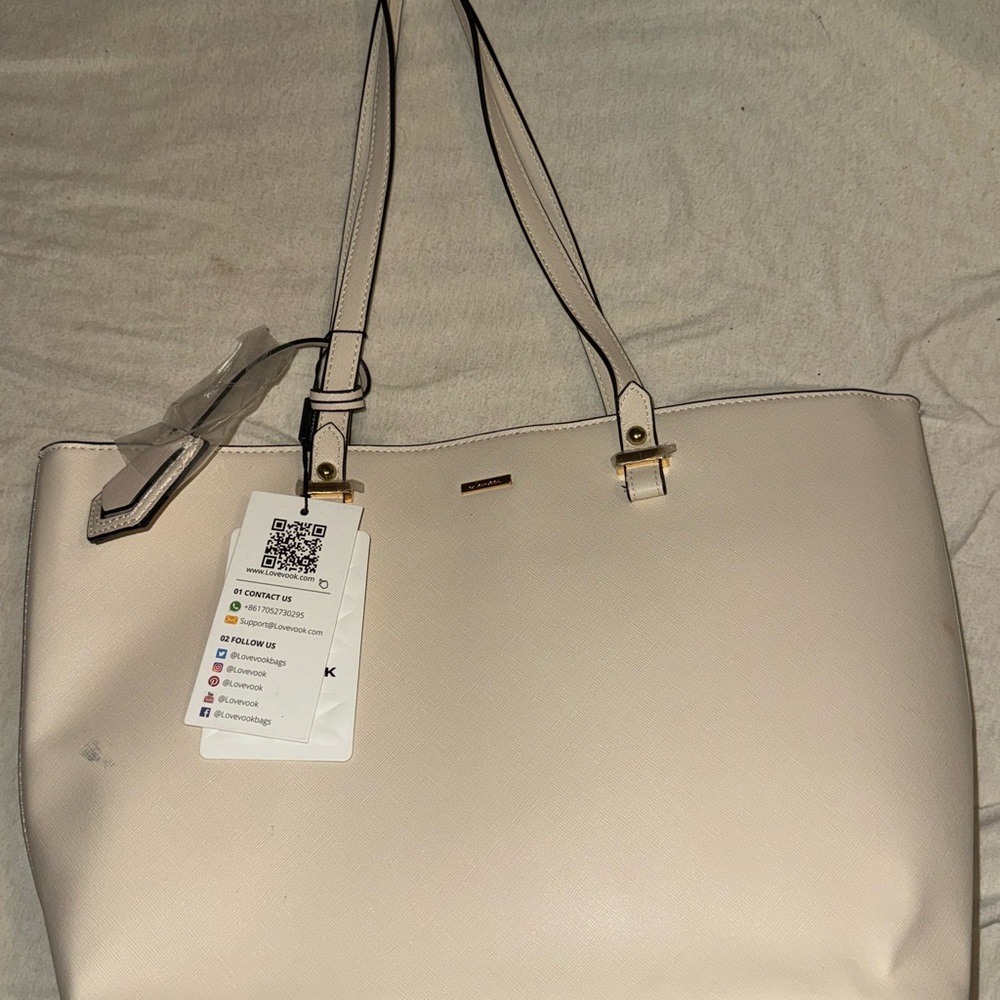 Womens Beige Tote Bag
